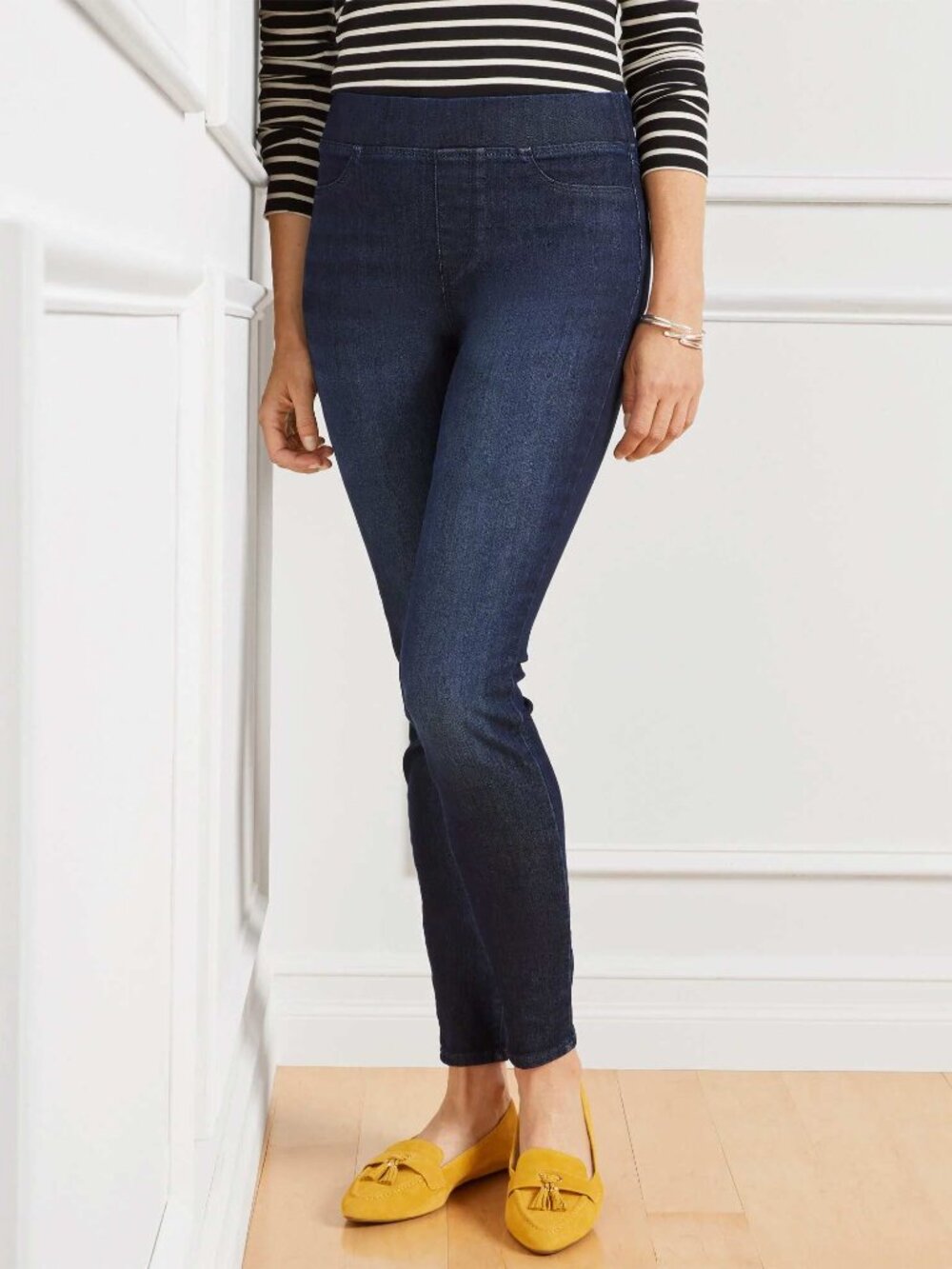 Talbots Dark Blue Indigo Empire Wash Sculpting Jegging - 27" inseam 14P